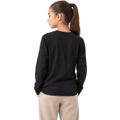 2. Longsleeve T-shirt for girls 4F F460 deep black 4FJWMM00TLONF460 20S
