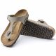 4. Birkenstock Gizeh Birko-Flor Nubuck Stone Regular Men's Flip-Flops Wide Gray (43391)
