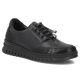 Women's leather half-notes on a wedge, black Filippo DP8102
