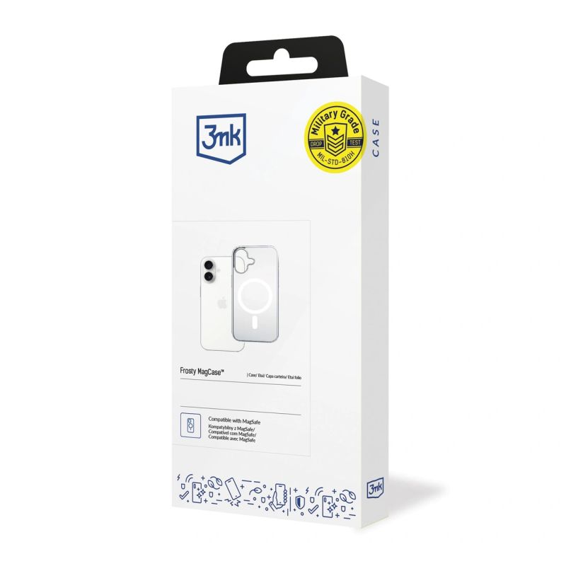 6. 3mk Frosty MagCase for iPhone 17 - white