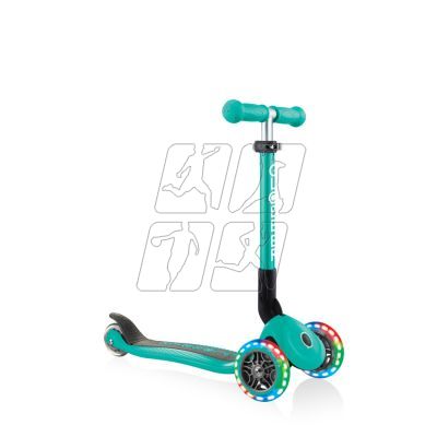 11. 3-wheel scooter Globber Foldable Lights Emerald Green Jr 437-107