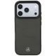 3. Mercedes Leather Mesh with Bow Line MagSafe Case for iPhone 18 Pro Max / 17 Pro Max - Dark Gray