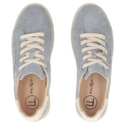 4. Women's blue leather shoes Filippo DP6738