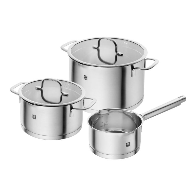 8. Set of 3 ZWILLING TrueFlow pots 66920-003-0