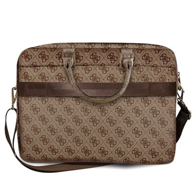 2. Guess 4G Big Logo bag for a 16'' laptop - brown