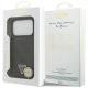 8. Guess Leather 4G Triangle Strass MagSafe Case for iPhone 18 Pro / 17 Pro - Black