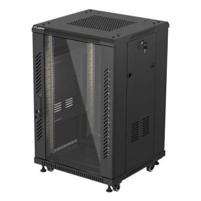 28. LANBERG FLOOR CABINET 19" 18U 600X600 BLACK