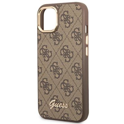 6. Guess GUHCP14MHG4SHW iPhone 14 Plus 6.7 "brown / brown hard case 4G Vintage Gold Logo