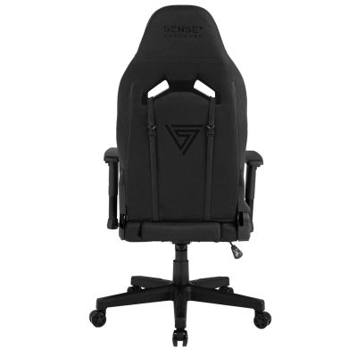 7. SENSE7 Vanguard Gaming Chair Upholstered Seat Black