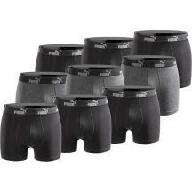 Puma Men's Boxer Briefs 9-Pack Black Gray Comfortable Cotton