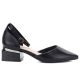 2. Women's black block heel pumps with strap Vinceza 62278