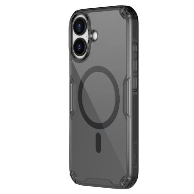 3. Nillkin Nature TPU Pro Magnetic Case Compatible with MagSafe for iPhone 17 - Translucent Black