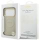 8. Guess Peony Hot Stamp MagSafe Case for iPhone 17 Pro - Beige