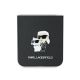 5. Karl Lagerfeld Saffiano Metal Pin Case for Samsung Galaxy Z Flip 6 - Black