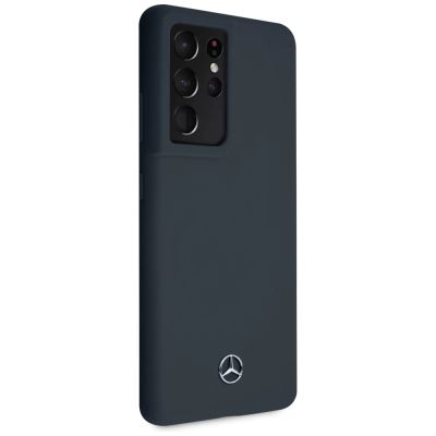 4. Mercedes Silicone Line Case for Samsung Galaxy S21 Ultra - Blue