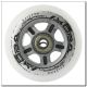 9. PU 84x24 82A TRANSPARENT (4 pcs) + ABEC-7 CHROME (8 pcs) SET NILS EXTREME