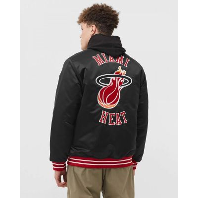 3. Mitchell & Ness NBA Heavyweight Satin Jacket Miami Heat M OJBF3413-MHEYYPPPBLCK