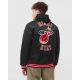 3. Mitchell &amp; Ness NBA Heavyweight Satin Jacket Miami Heat M OJBF3413-MHEYYPPPBLCK