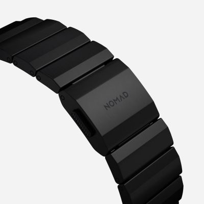 6. NOMAD Titanium Band - titanium bracelet for Apple Watch 46mm/49mm (black hardware) V2