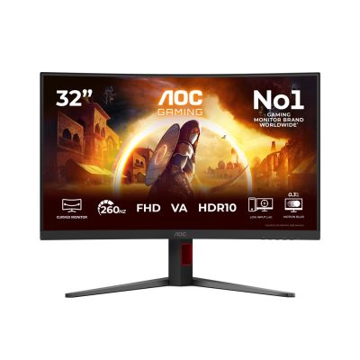 20. Monitor 31.5" AOC G4 C32G4Z 1920x1080px Full HD LCD Curved Black, Red