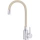 Kitchen tap with a curved spout