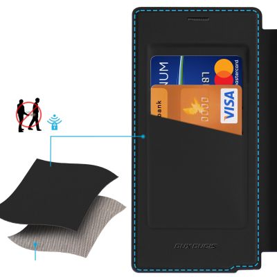 5. Dux Ducis Skin X Pro Case for Samsung Galaxy S25 Ultra with MagSafe and Wallet - Black