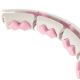 9. HMS HHW06 hula hoop with studs, weight and counter, pink