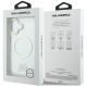 8. Karl Lagerfeld IML KL Script Logo MagSafe Case for iPhone 17 - Transparent
