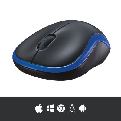 5. Logitech M185 Wireless Mouse 910-002236 (Optical; 1000 DPI; Blue)