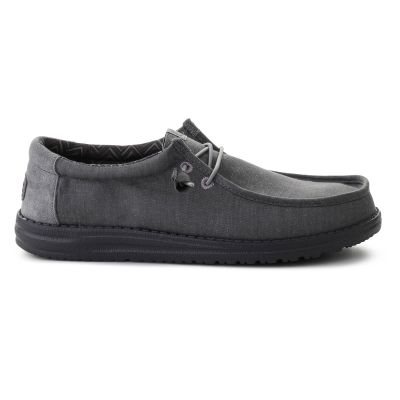 6. HEYDUDE WALLY STRETCH CANVAS BLOCK GRANITE GRAY/MULTI 44353-1VT