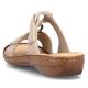11. Comfortable Rieker W RKR681 beige flip-flops