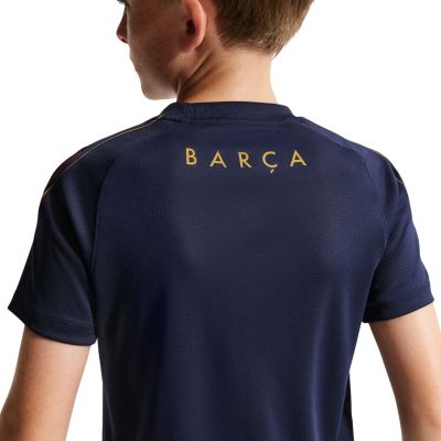5. Nike FC Barcelona Strike Kids T-Shirt Navy Blue and Burgundy II3237 401