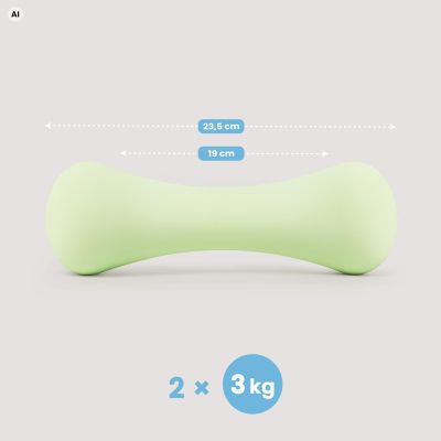 11. Spokey BONE Neoprene Dumbbell Set 2 x 3 kg
