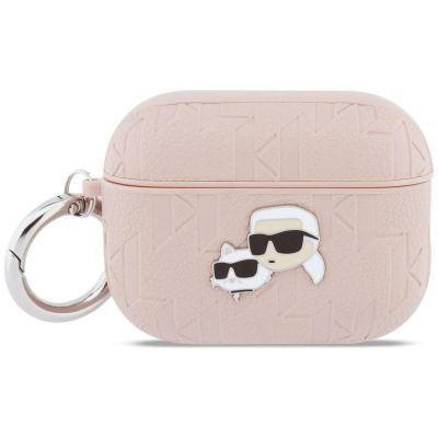 Karl Lagerfeld Monogram Karl & Choupette Head Case for AirPods Pro 3 - Pink