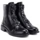 4. Women's ankle boots with decorative flowers, insulated, black, Potocki SZ12852