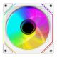 2. RAMPAGE 120 mm 1800 RPM Infinite Loop ARGB White PWM Case Fan
