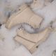 6. Comfortable insulated leather boots Rieker W RKR613, beige