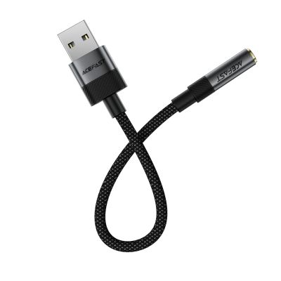 3. Acefast J13 USB-A to 3.5mm mini jack adapter - black