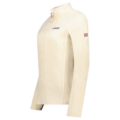 4. Geographical Norway Women’s Fleece Jacket TUG FZ OFF WHITE DB LADY 268 (WA1722F/GN-OFF WHITE)