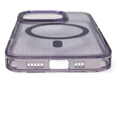 4. Glitter Case MagSafe for iPhone 16 Pro Max - purple with glitter