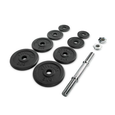 16. VIRTUFIT ADJUSTABLE PRO DUMBBELL SET - BARBELL SET - CAST IRON - 1 X 15 KG