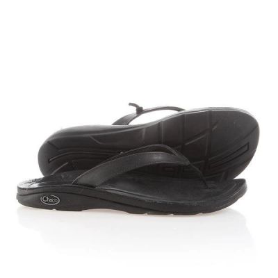 9. Chaco Locavore Black Flip-Flops Wmn J102208