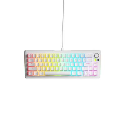 2. Glorious PC Gaming Race GMMK 3 Prebuilt USB Keyboard QWERTY US English White