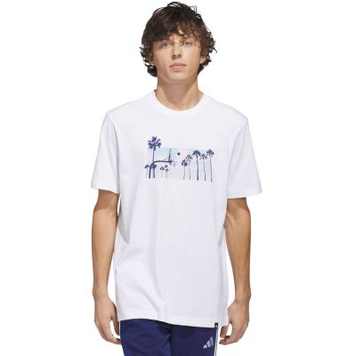 Men's adidas Summer Sunset Graphic T-shirt white JZ7544