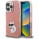 Karl Lagerfeld IML Aquarelle Choupette & Logo iPhone 16 Pro Case - Pink