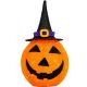 12. DECORATIVE PUMPKIN WITH HAT 68CM HALLOWEEN 30LED
