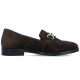 8. Women's brown suede leather loafers Rieker 46262-25