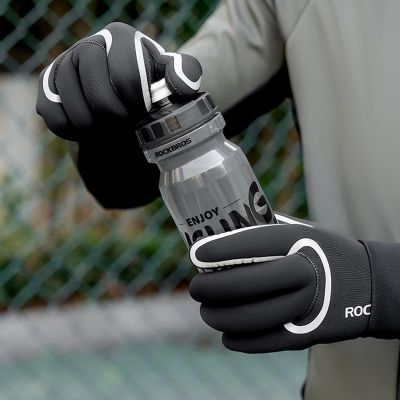 9. Rockbros full waterproof cycling gloves, size: S/M - black