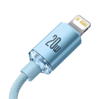 11. Baseus CAJY001303 Lightning - USB-C PD cable 20W 480Mb/s 1.2m - blue