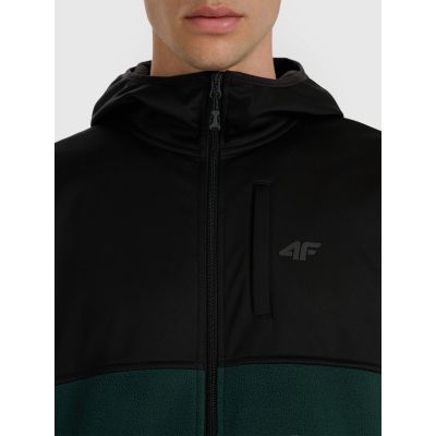 6. Men's regular hooded fleece 4F 4FWAW25TFLEM417-40S